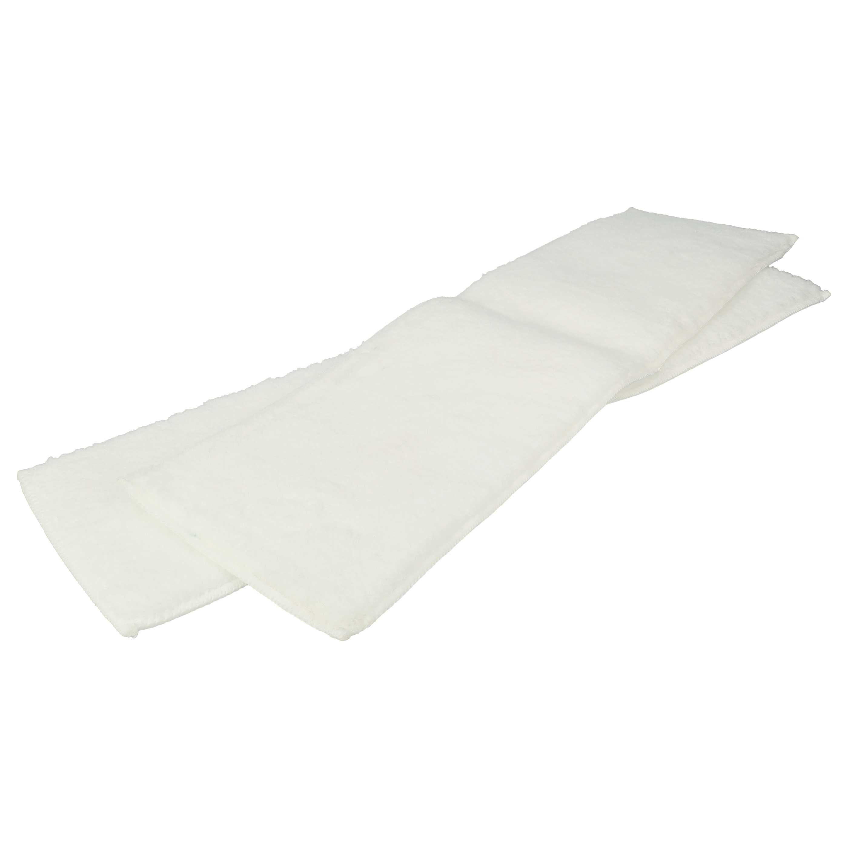Vhbw Set Di 2 Panni In Microfibra Per Pulitore A Vapore Kärcher, Compatibili Con SC 1.020, SC 1.010, KST 2, Bianco - 6