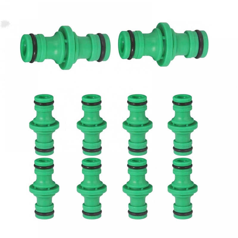 Złącze 1/2 cala – gniazdo podwójne – złącze do węża ogrodowego – do łączenia węży, narzędzi ogrodowych, rur (10 sztuk)