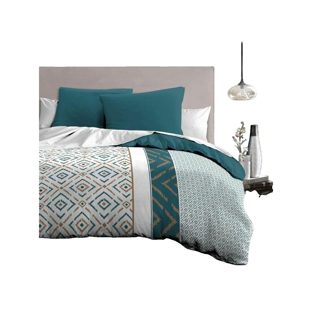 Komplet pościeli home-linge-passion elegancki mikrofibra niebieski paw