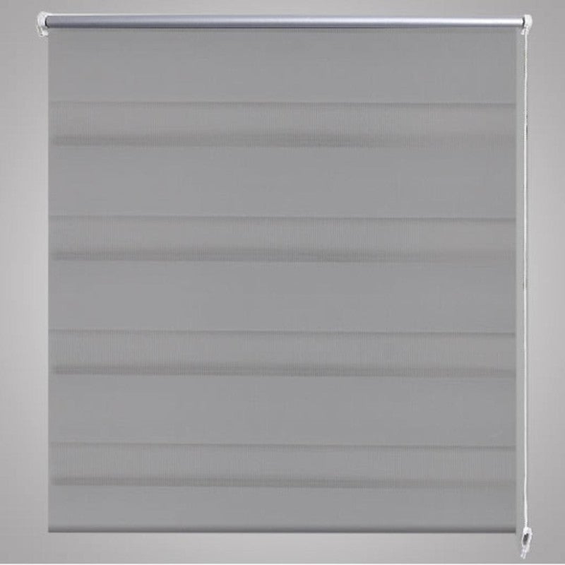 Tenda a rullo oscurante zebra 80x150cm grigia vidaXL - 4