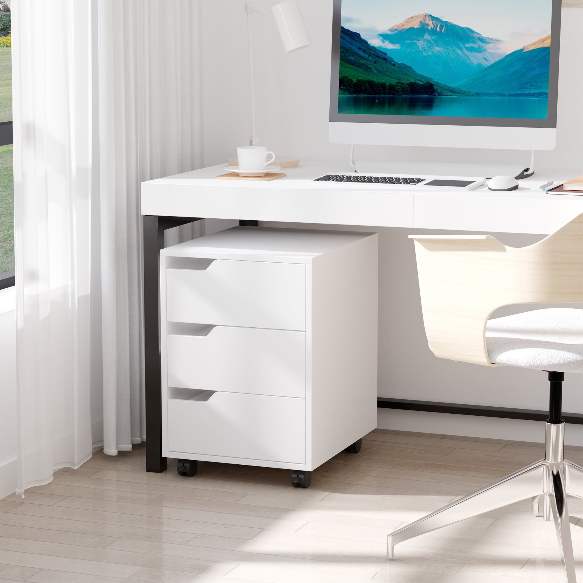 caisson de bureau MDF HOMCOM - 2