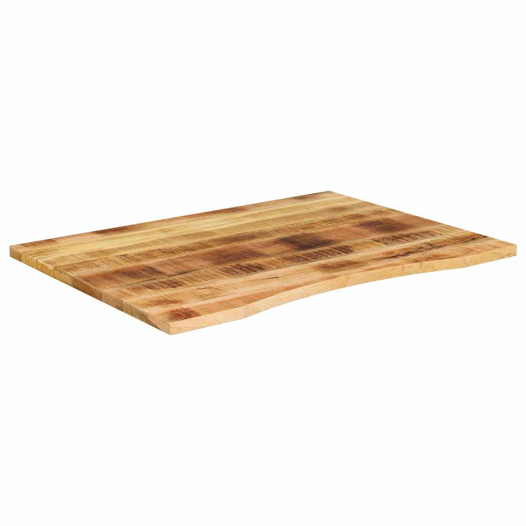 Maison Exclusive - Dessus de bureau avec courbe 100x80x2,5 cm manguier massif brut - 2