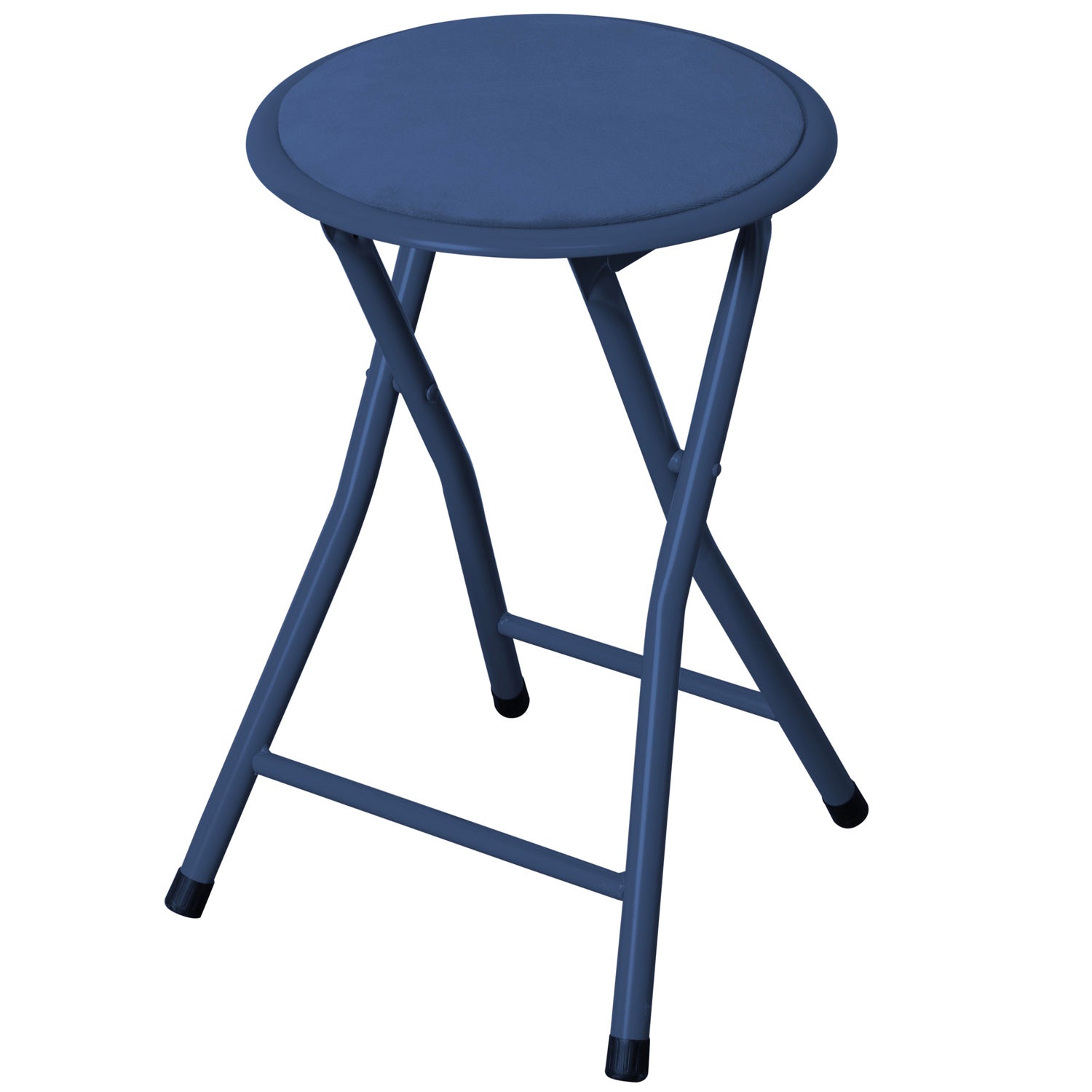 Marvin Sgabello Pieghevole in Velluto e Metallo Amanda Tondo