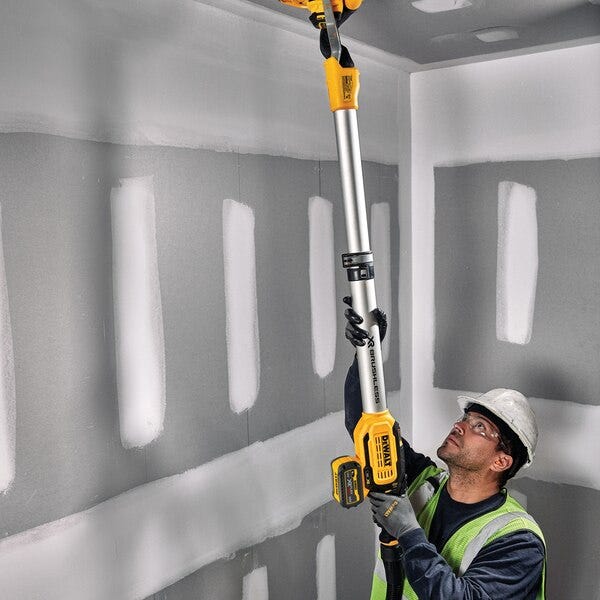 DeWALT - Ponceuse à bras murale sans fil XR 18V 225mm Brushless Wireless Tool Control + 2 batteries 6AH Li-ion + chargeur + abrasifs - DCE800T2 - 9
