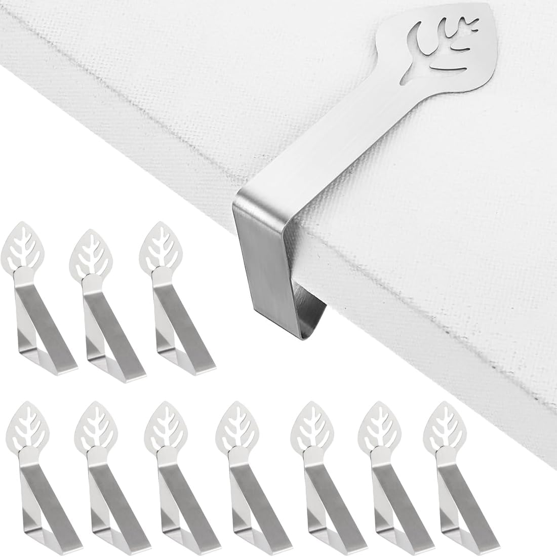 32 Pinces à Nappe Pour Table épaisse - Poids De Nappe Intérieur/extérieur, Fixation Facile, Anti-vent - 3