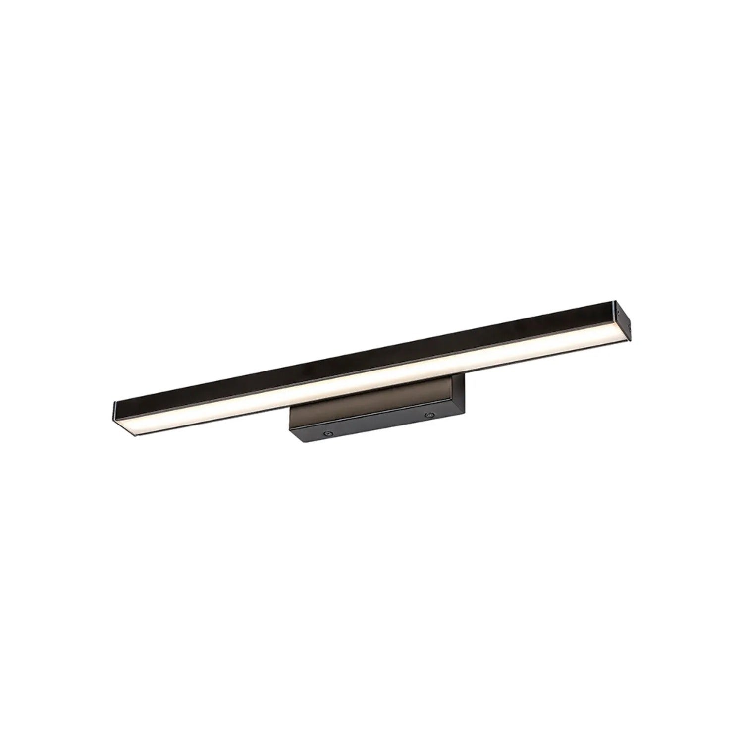 Kinkiet LED nad lustro John czarny matowy-biały 12W Ciepła biel 930lm aluminium wym:6,5x48,6x7cm IP44 Rabalux