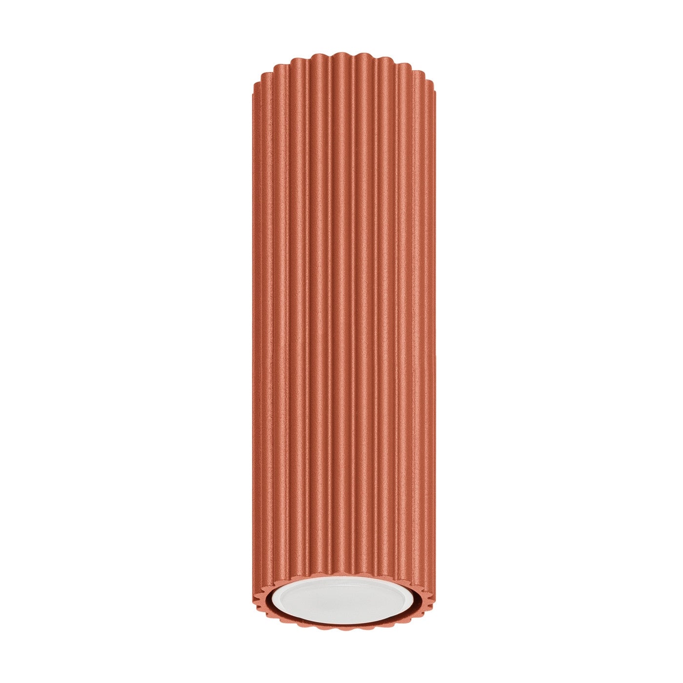 Reflektor sufitowy spot natynkowy Karbon okrągły ochra czerwona 1xGU10x10W wym: 20 x 6,5 x 6,5 cm aluminium Sollux Lighting