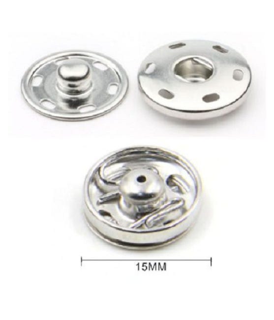 Weddecor 15mm Argento 4 Parti MOLLA a S Bottoni Automatici Grande Bottoni Automatici con 3 Parti Fissaggio Strumento a Mano Kit per Leathercrafts, Cucito, Abbigliamento & Riparazione - Argento Weddecor 15mm Argento 4 Parti MOLLA a S Bottoni Automatici Grande Bottoni Automatici con 3 Parti Fissaggio Strumento a Mano Kit per Leathercrafts, Cucito, Abbigliamento & Riparazione - Argento
