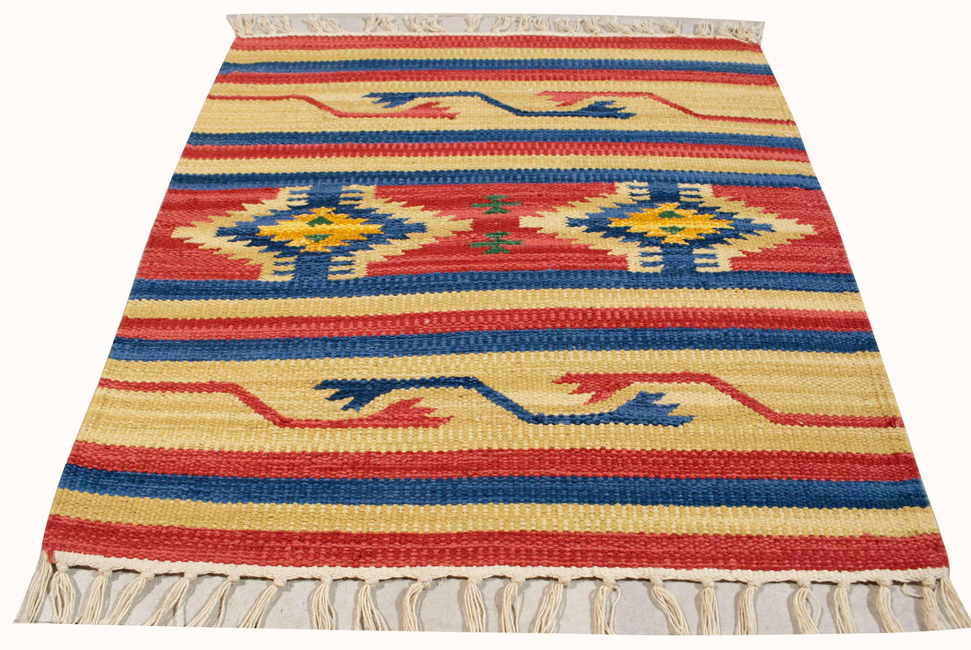 Kilim nadający się do prania w pralce, 100% bawełna, 50x50 cm