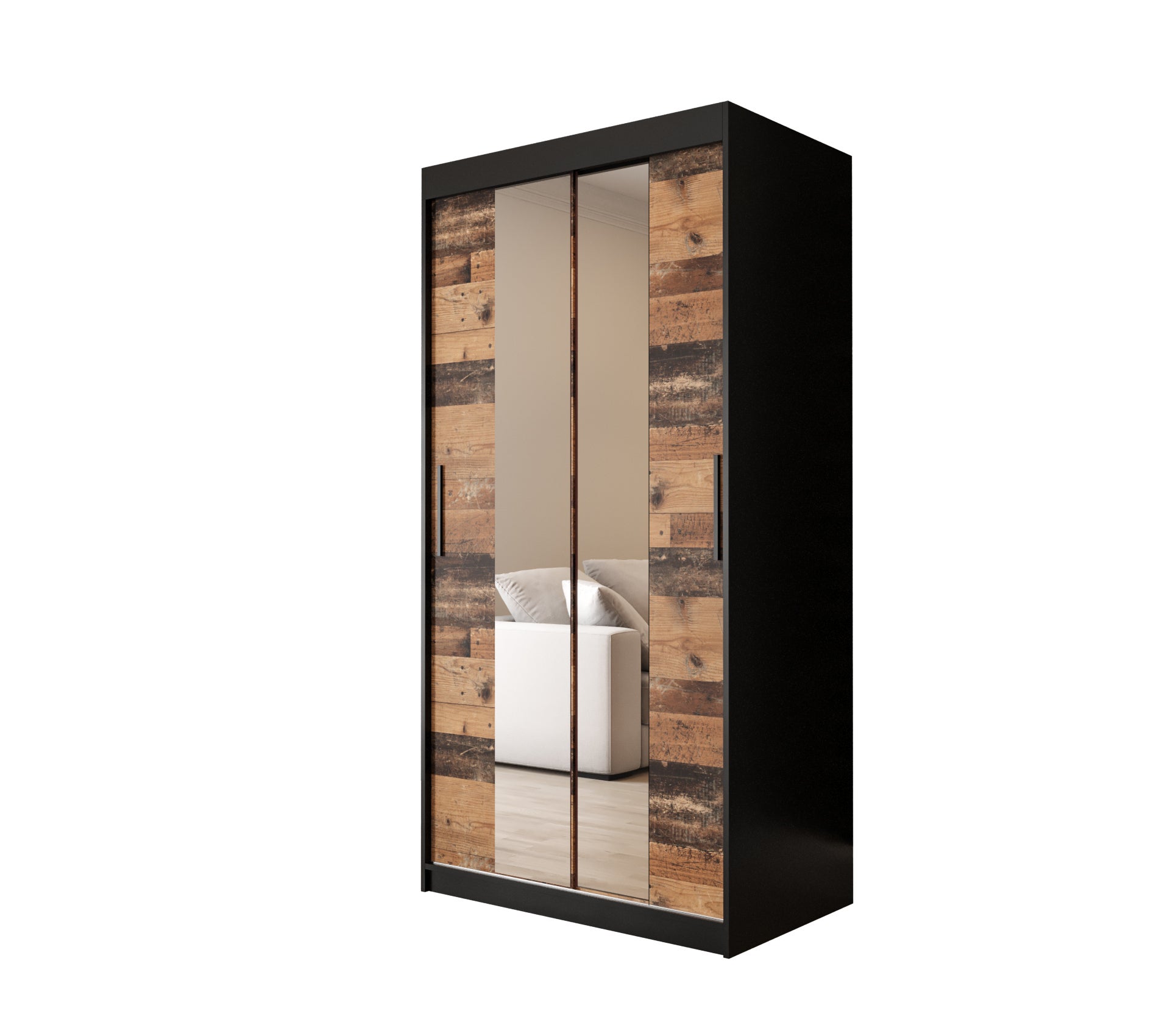 Szafa przesuwna garderoba OLD STYLE T1 100 x 62 x 200 cm - Abiks Meble