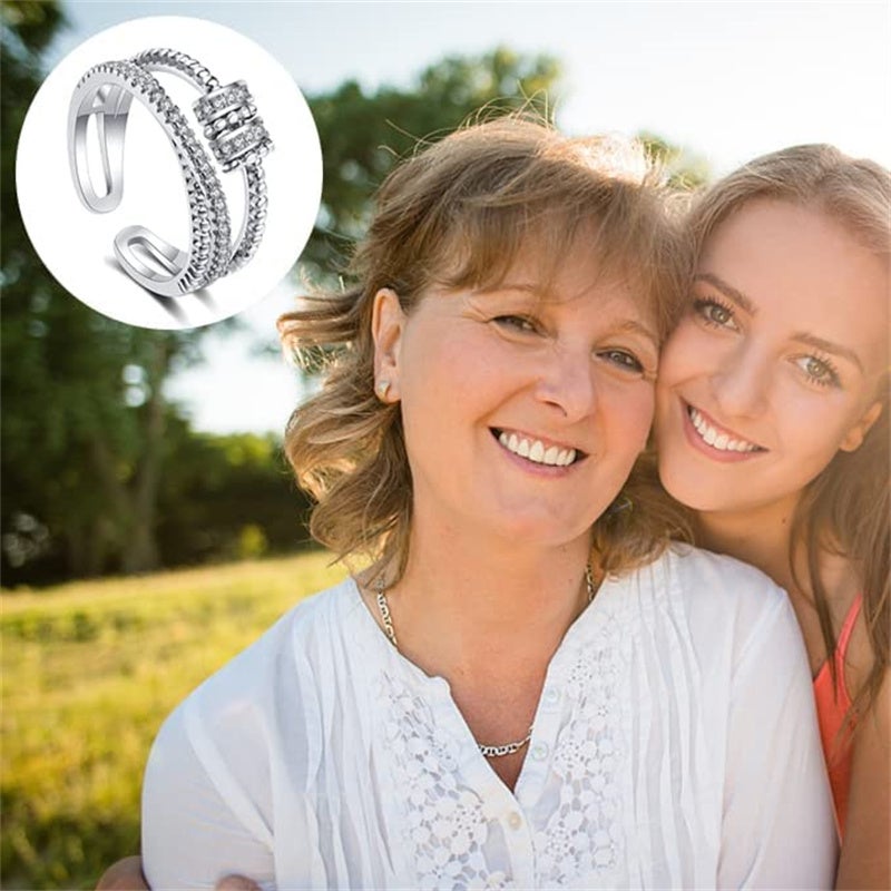 Anello antistress con perline girevoli - 5