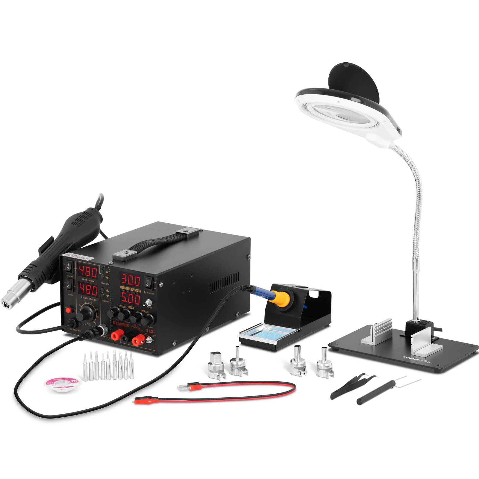 Kit station de soudage - Stamos Soldering - Fer à souder de 75 W ...