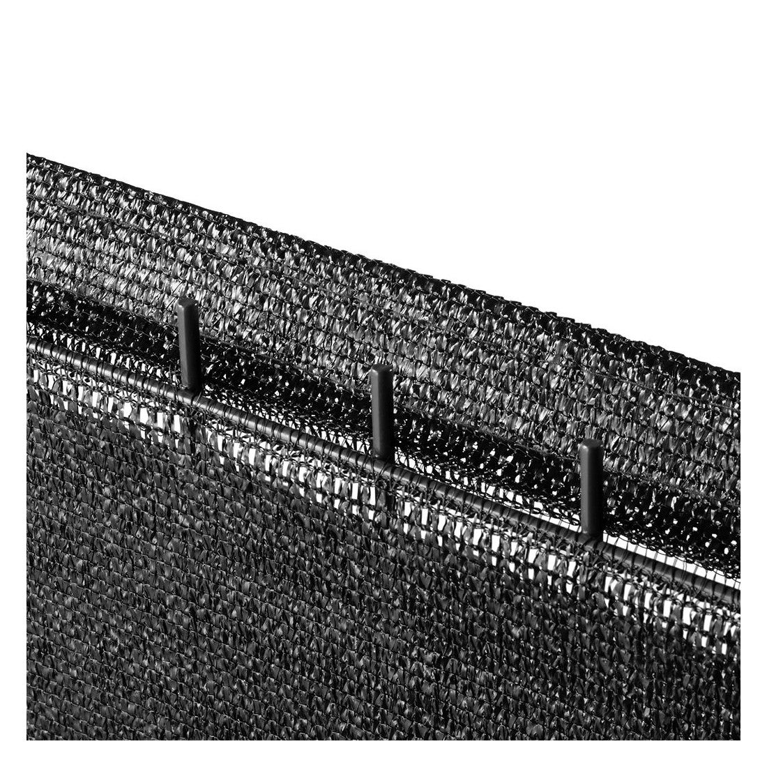 Brise vue 220 g/m² occultation élevée H1m50 x L 10m Noir - 7