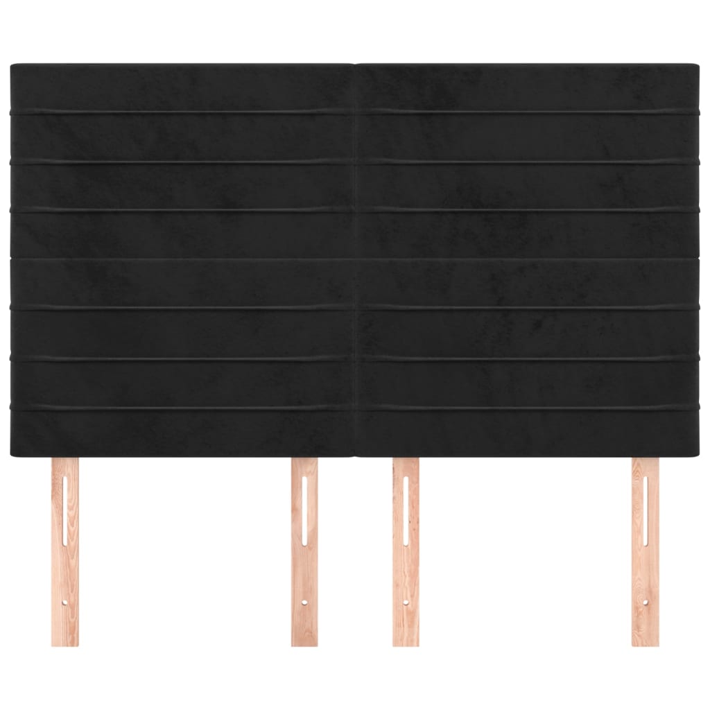 Maison Exclusive - Tête de lit Noir 144x5x118/128 cm Velours - 3