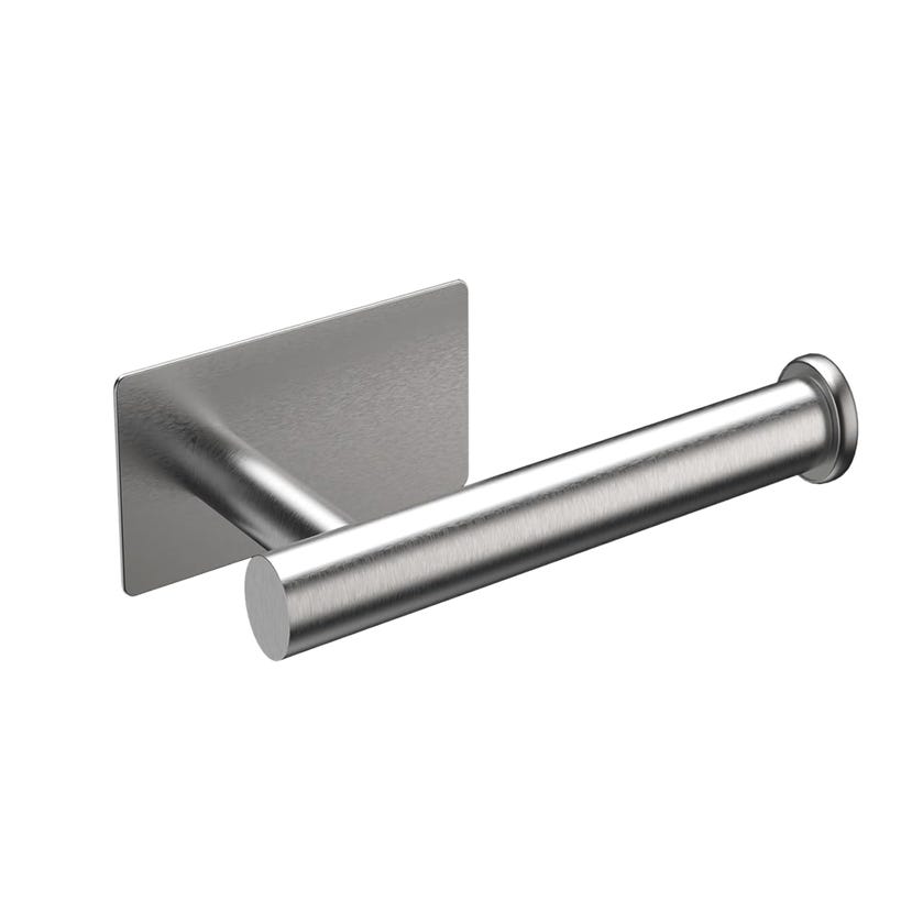 Porte-rouleau WC Autocollant Acier Inoxydable - Installation Sans Perçage Pour Salle De Bain, Cuisine