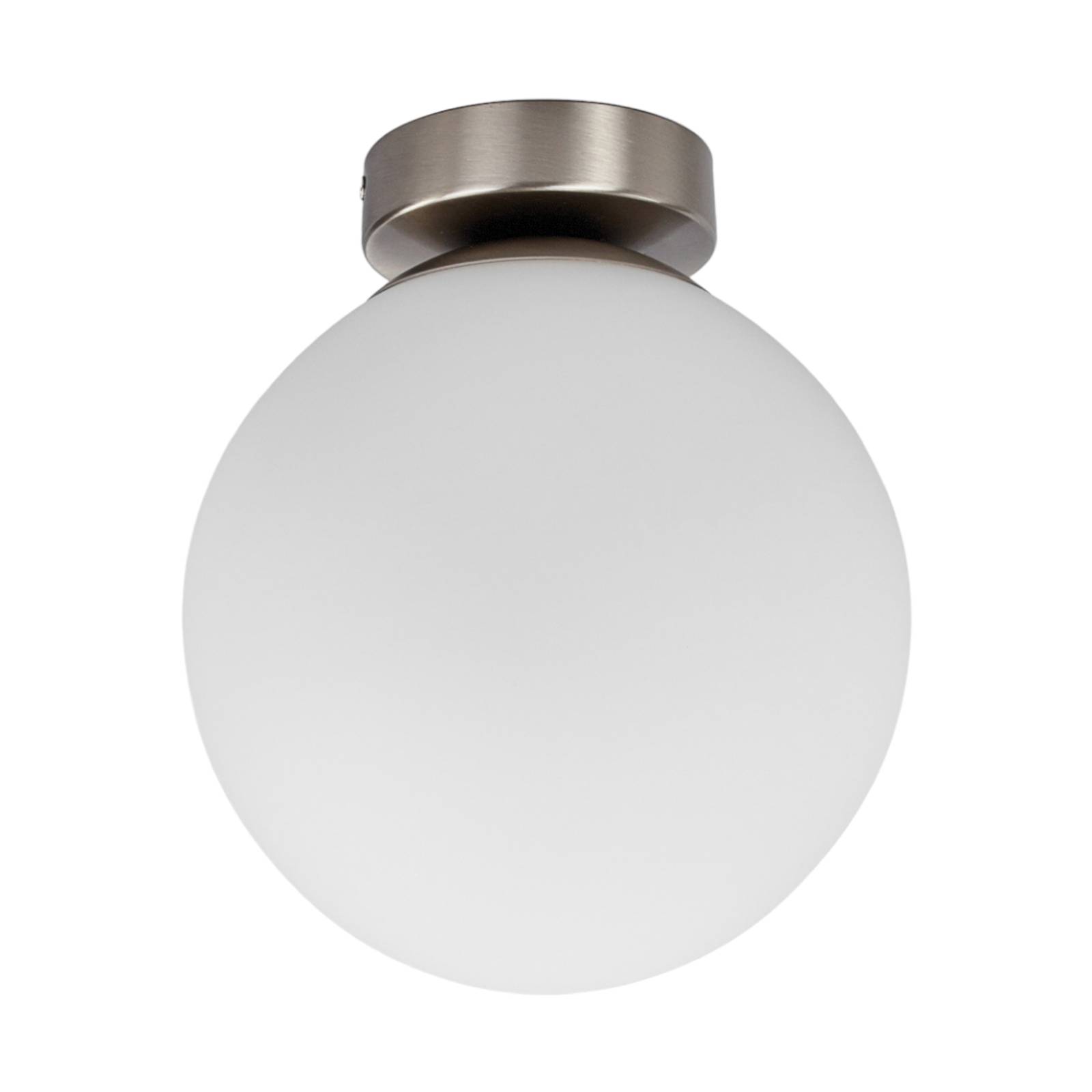 Plafonnier Salle De Bain Lindby Eniola - 2 Lampes E27 IP44 - Moderne Argent/Blanc