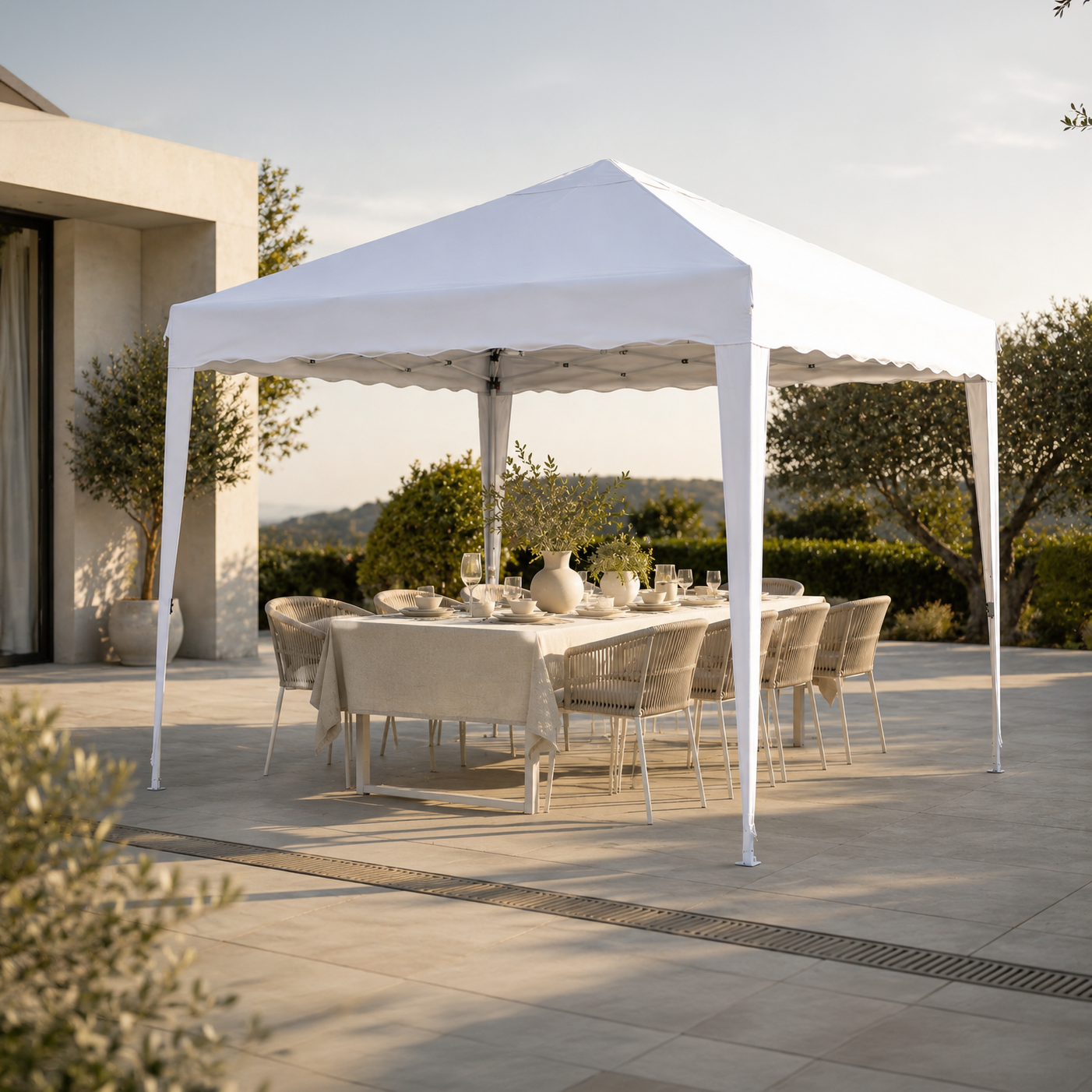 Carpa Impermeable 3x3 m Plegable - 8