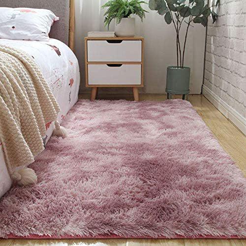 Soft Fluffy Area Rugs Tapis de Sol en Fausse Fourrure Tapis Extra Doux et Confortable Tapis antidérapant intérieur Moelleux épais 100*200cm - 8