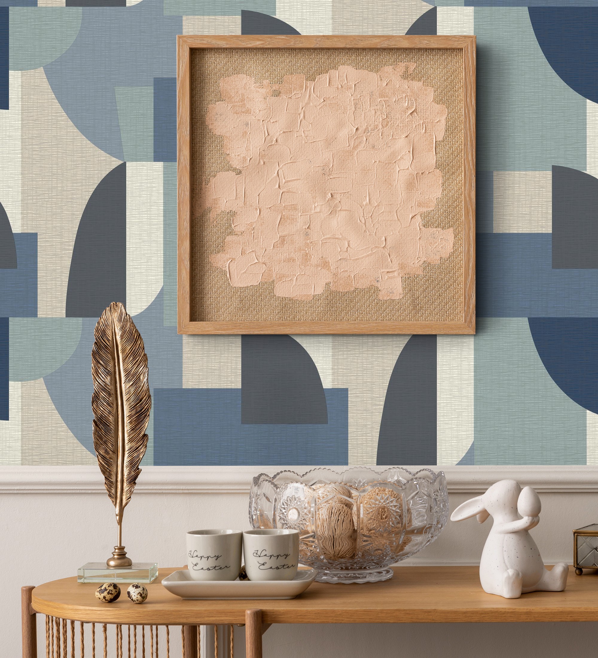 Papel pintado de diseño con figuras abstractas de estilo modernista - jakarta lines 682818 de gaulan - rollo de 10 m x 0,53 m