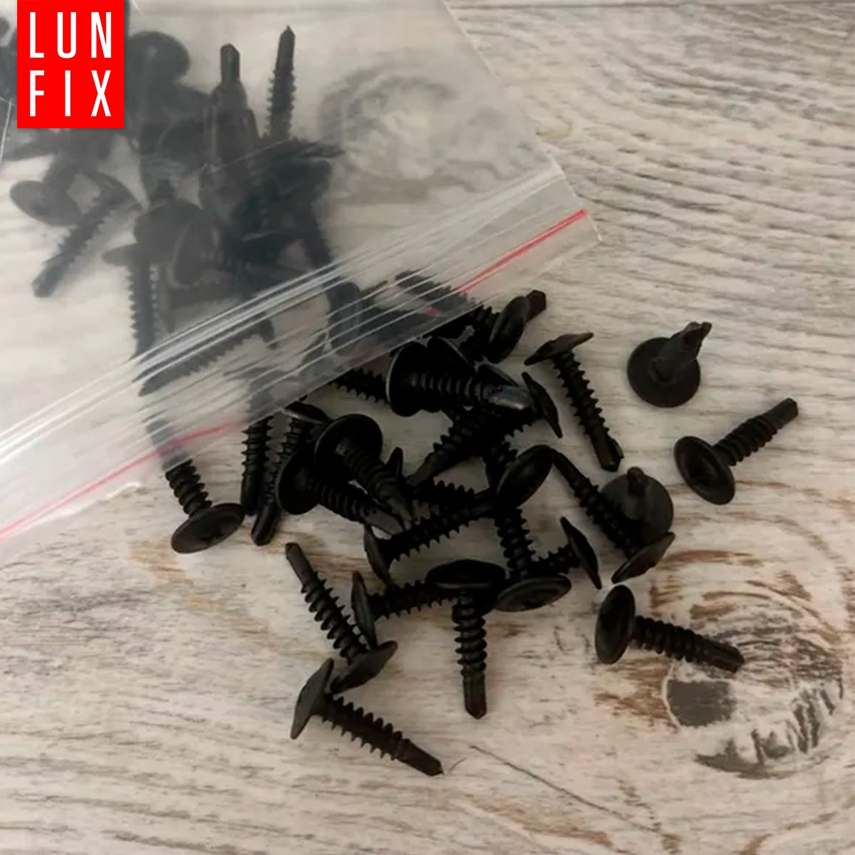 Wkręty do metalu samowiercące fosfatowane z łbem podkładkowym 4,2x16mm 100szt. - 7