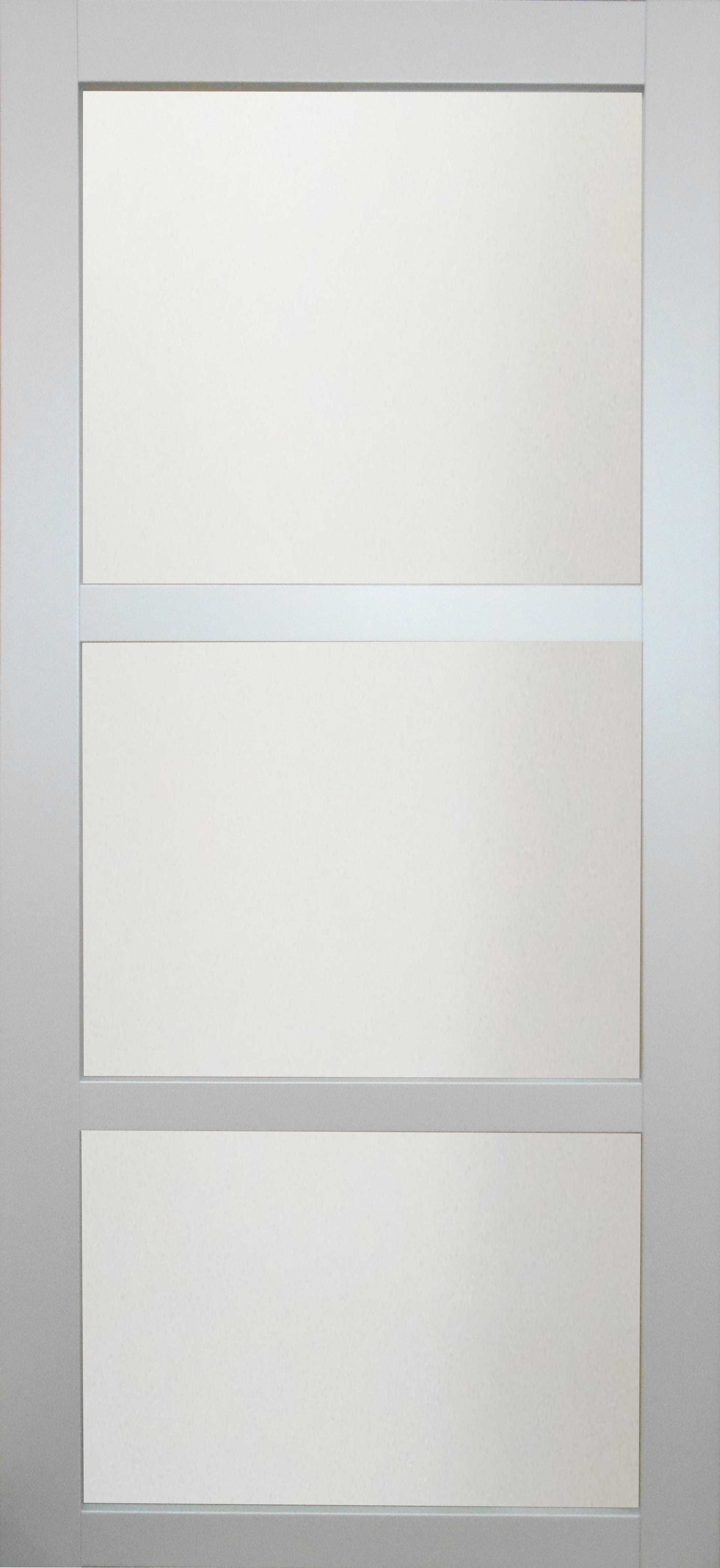 Porta scorrevole Kenya bianca con vetro H204 x L83 cm, GD MENUISERIES - 2