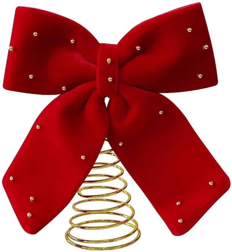 Noeud En Velours Bleu En Peluche Décoration De Noël Pour Sapin Et Couronne De Porte Large 89340648