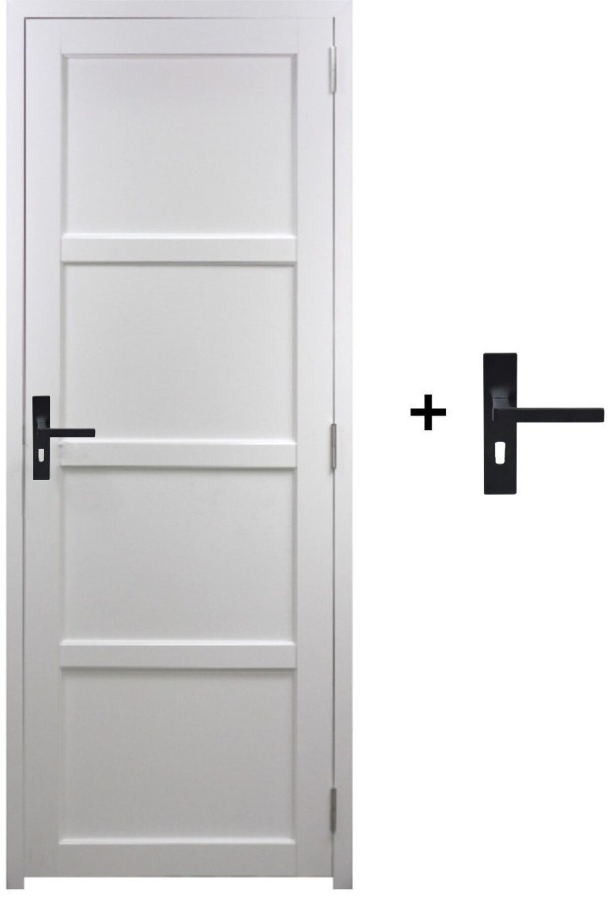 Bloc Porte Tamera Blanc H204 X L83 Poussant Gauche Côte Tableau ...