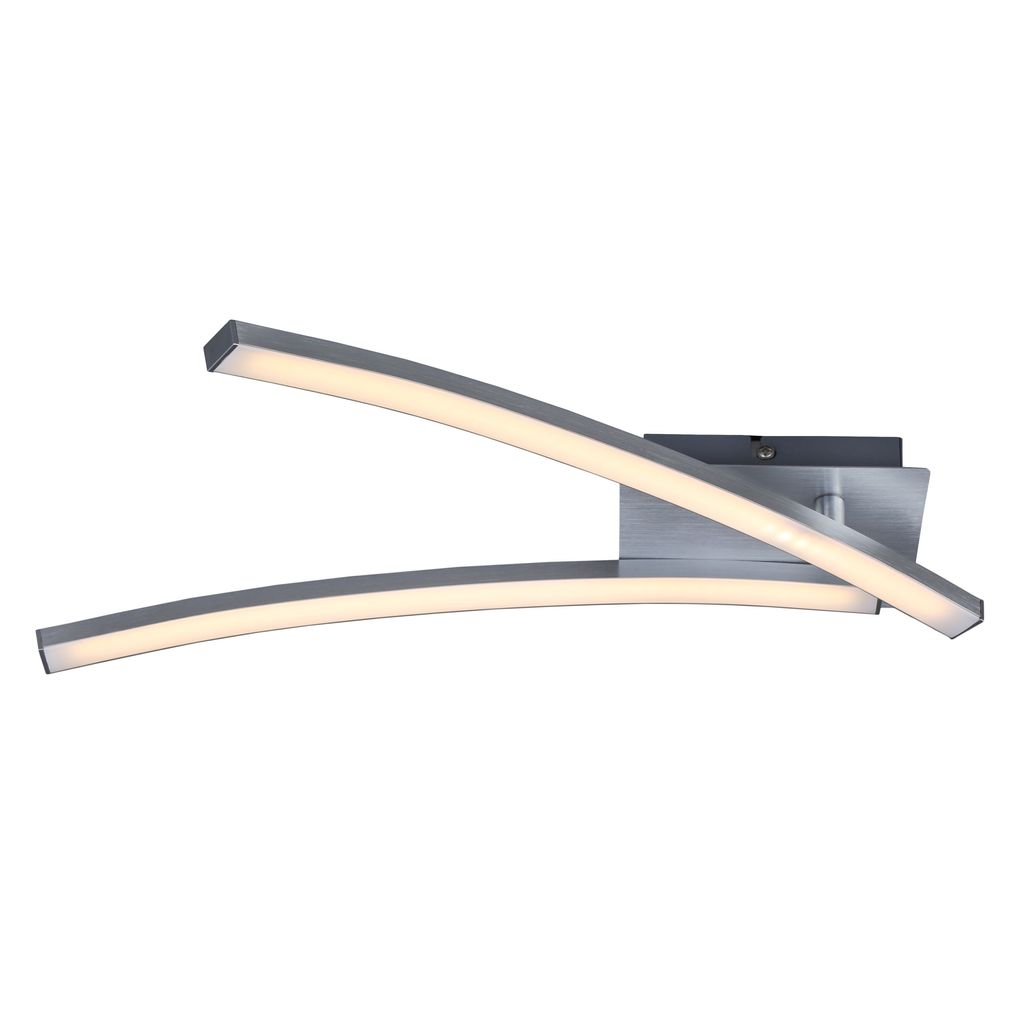 Plafonnier LED BRILONER LEUCHTEN GO, 6 W, 480 lm, IP20, couleur aluminium, métal-plastique, 63,5 x 10 x 8,5 cm - 7