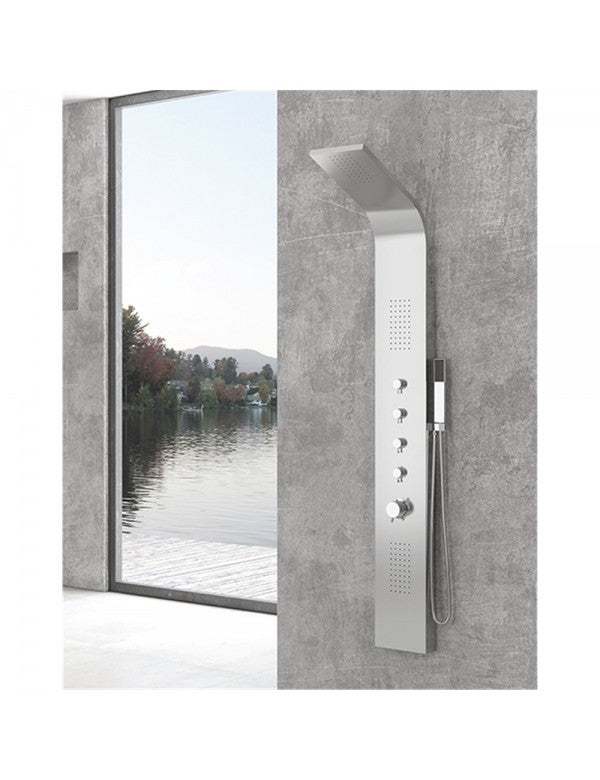 Colonne De Douche en acier inoxydable avec Hydromassage en Acier Inox