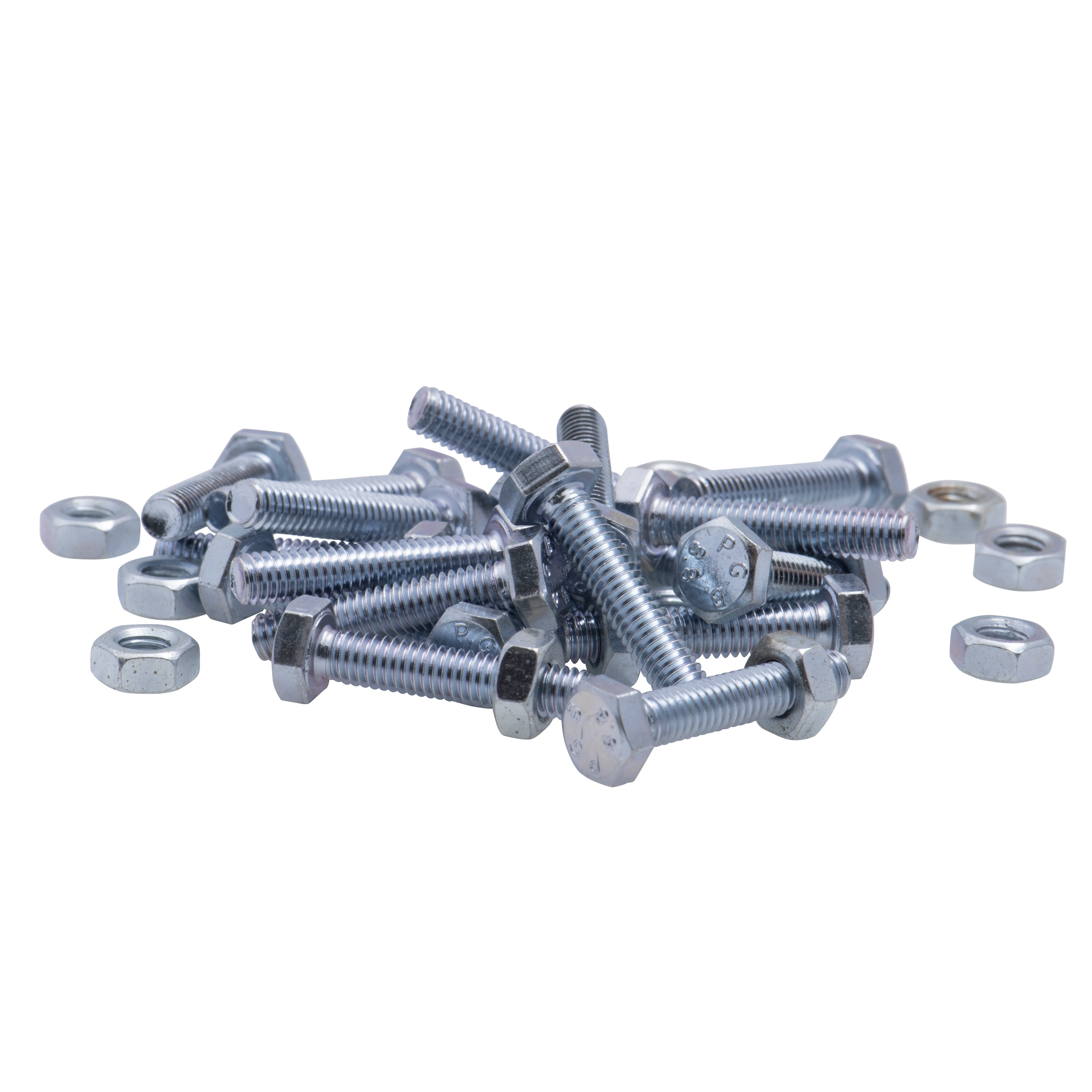 Boulon tete hexagonale Viswood acier zingue 10 60 mm lot de 3 - 4