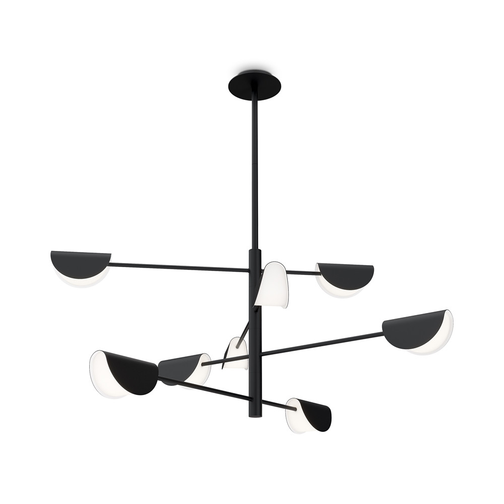 Lampa wisząca Mollis czarna 8xG9x28W wym: 116 x 125 x 125 cm metal Maytoni