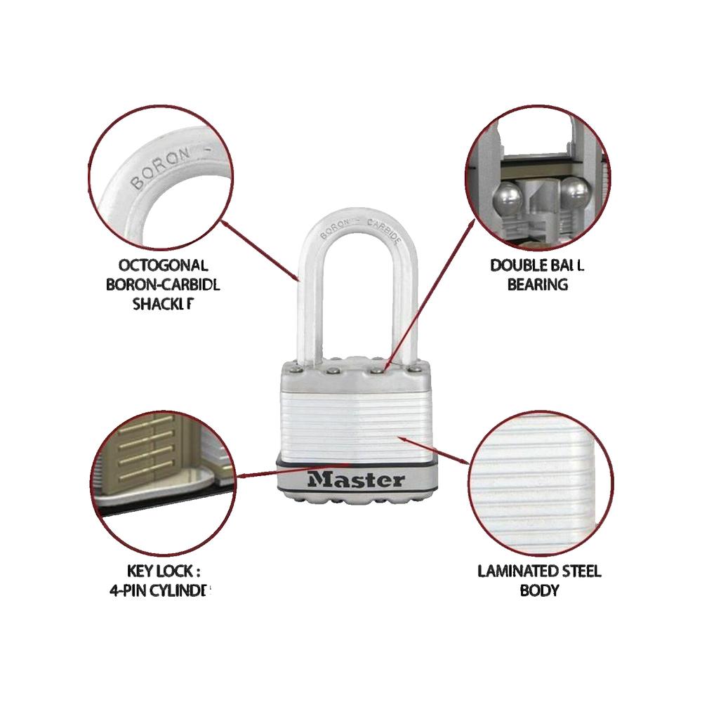 Cadenas Excell Acier laminé 45 mm M1EURDLF Master Lock - 3