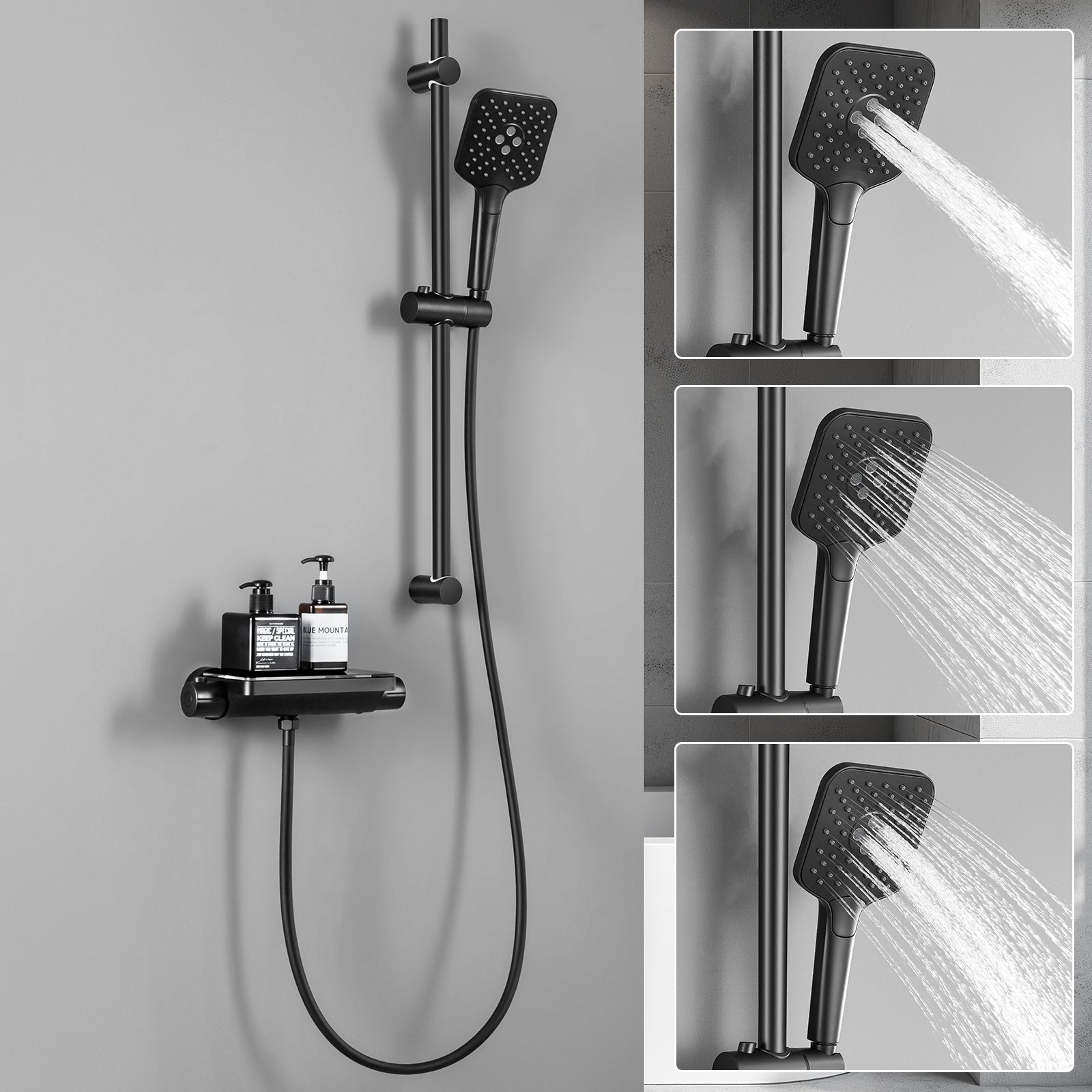 Colonna Doccia Termostatica Nichel Spazzolato 5 Funzioni - Con Miscelatore, Soffione E Doccetta - Acciaio Inox 304 - Foto 13