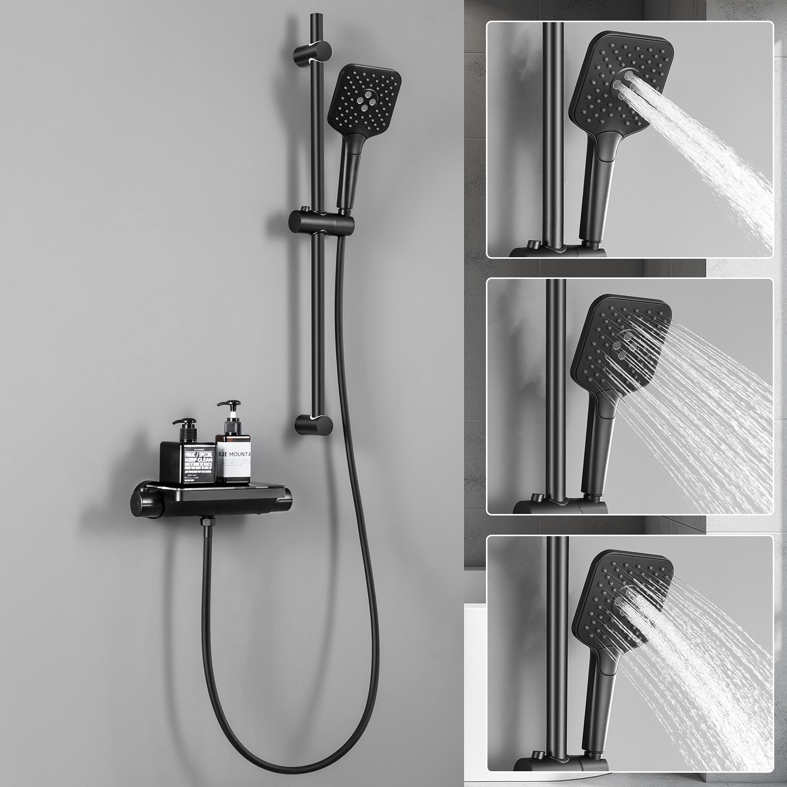 Colonna Doccia Termostatica Nichel Spazzolato 5 Funzioni - Con Miscelatore, Soffione E Doccetta - Acciaio Inox 304 - Foto 13