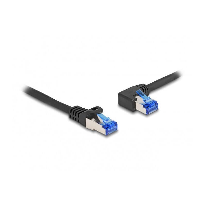 Delock cable de red rj45 cat.6a s/ftp gerade / links angular 1 m negro ...