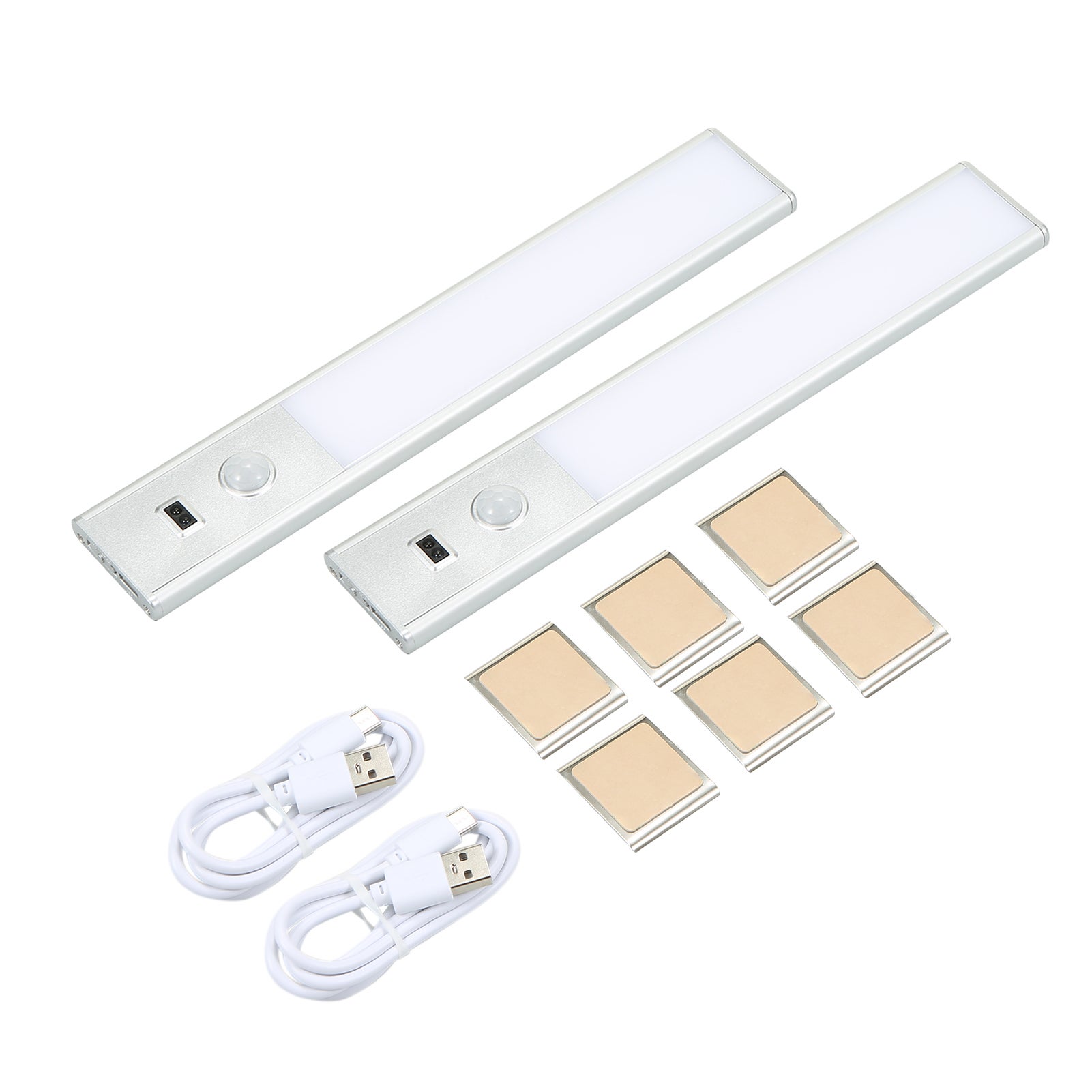 Lot de 2 lampes de meuble 31 LED - détecteur PIR - 2 modes d'éclairage ...