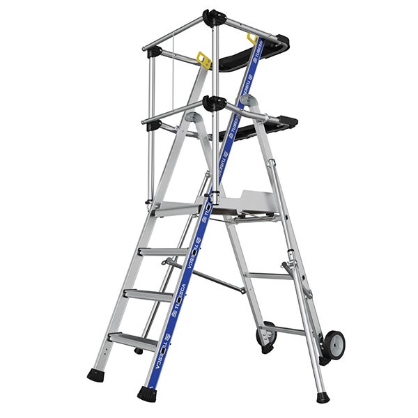 Escabeau PIRL 4 marches - Hauteur max. de travail 2.94m - 2272904
