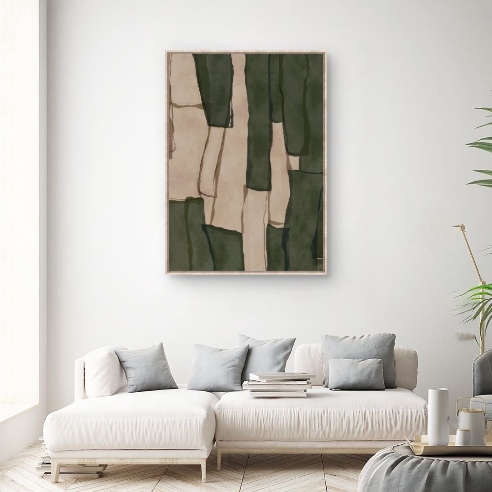 Toile encadrée Panneaux naturels / 100x140cm / Cadre Effet naturel / Fabriqué en France / Déco murale / DADA ART - 2