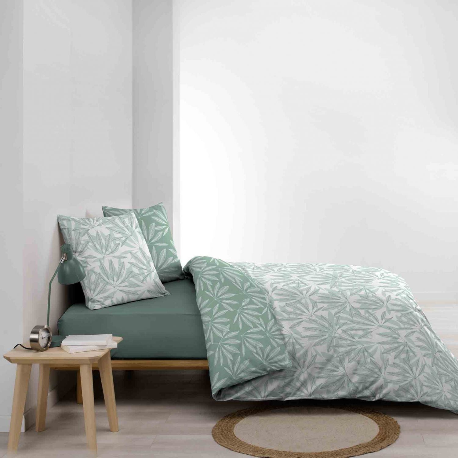 Housse de couette réversible 260 x 240 cm – Coton 57 fils Malia Sauge - 5