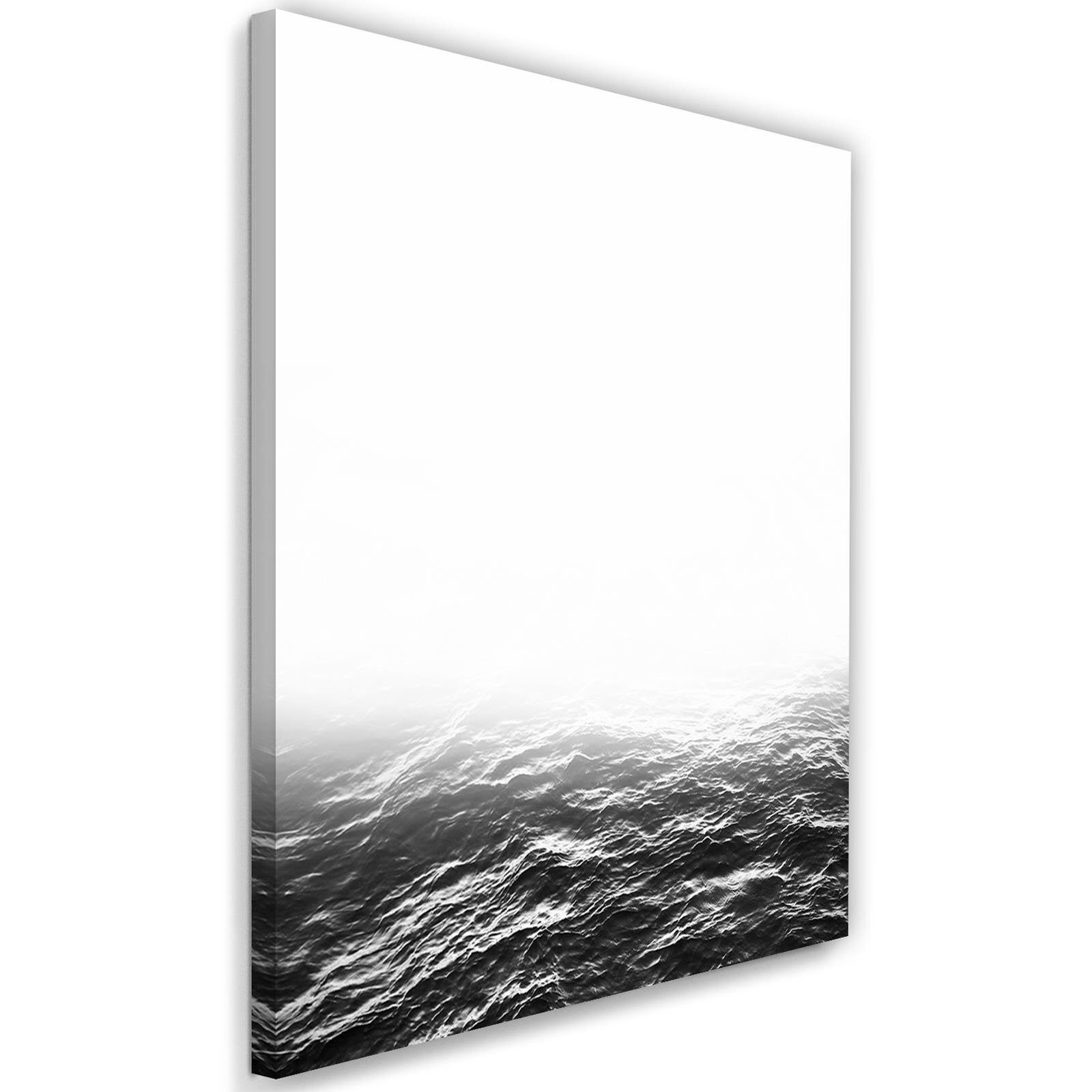 Obraz na płótnie, Szare fale 60x90
