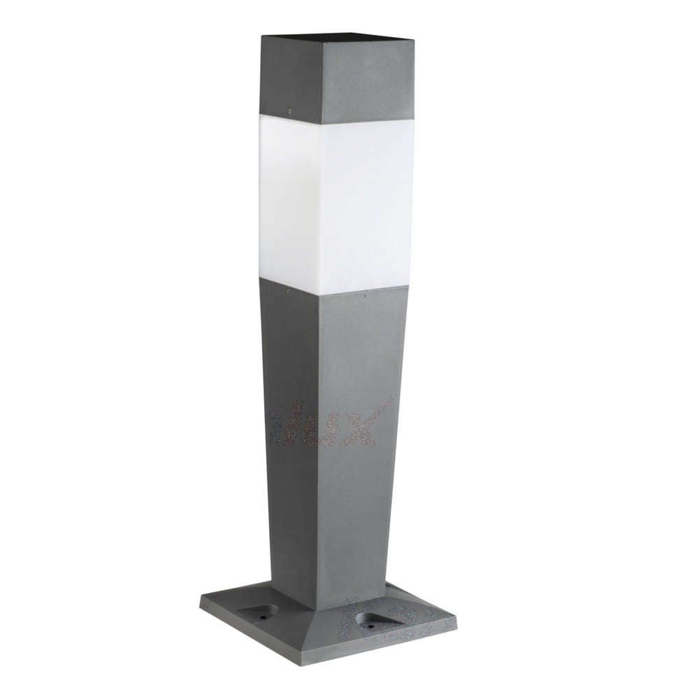 Lampa ogrodowa stojąca Invo grafitowa 1xE27x20W IP54 wym: 47 x 22 x 22 cm tworzywo sztuczne Kanlux