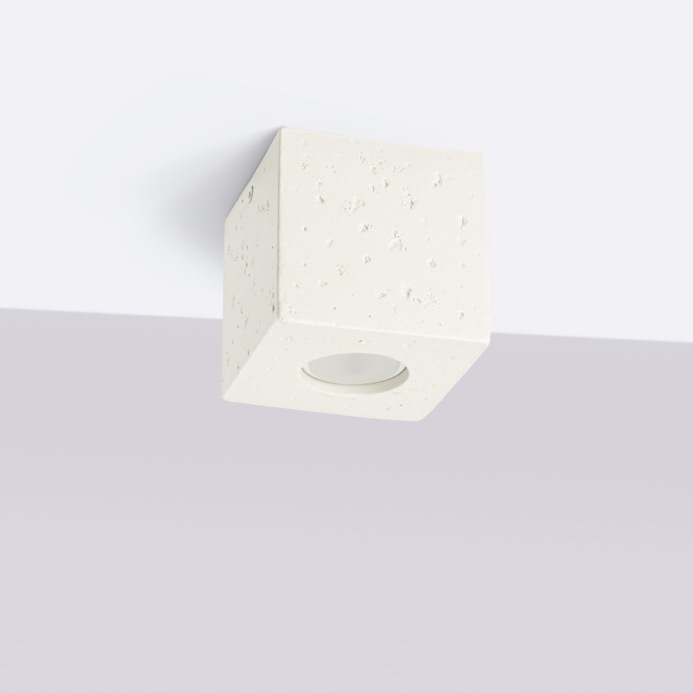 Reflektor sufitowy betonowy QUAD beżowy 1xGU10x10W beton architektoniczny wym:10x10x10cm IP20 Sollux Lighting - 2