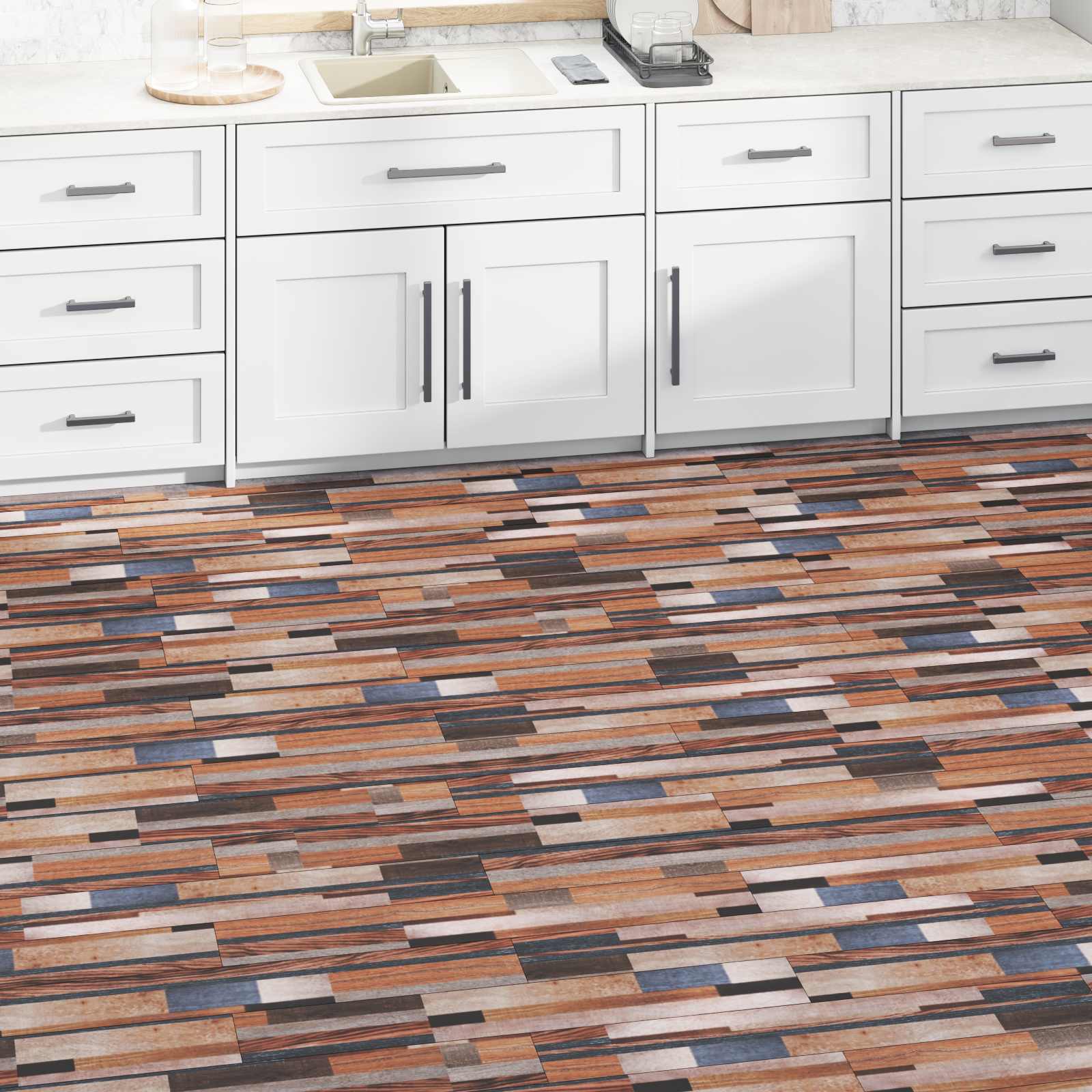 Tableros de suelo 36 pcs multicolor 5,02 m² pvc