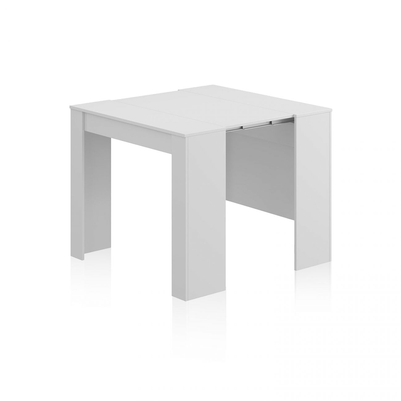 Table à manger LENA extensible L51/237cm - Blanc - 8