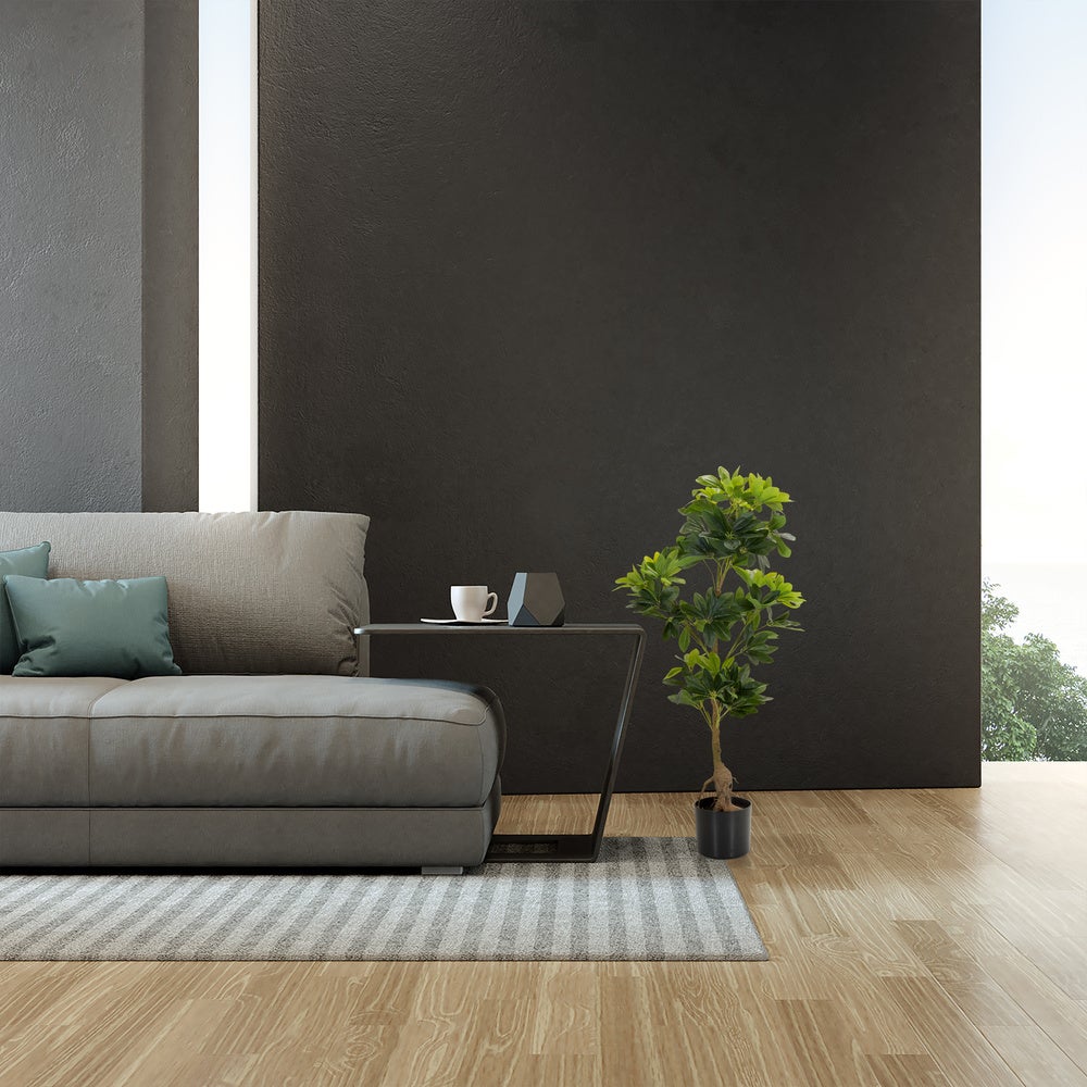 Pianta artificiale / Albero artificiale SCHEFFLERA Plastica Verde hjh OFFICE - 6