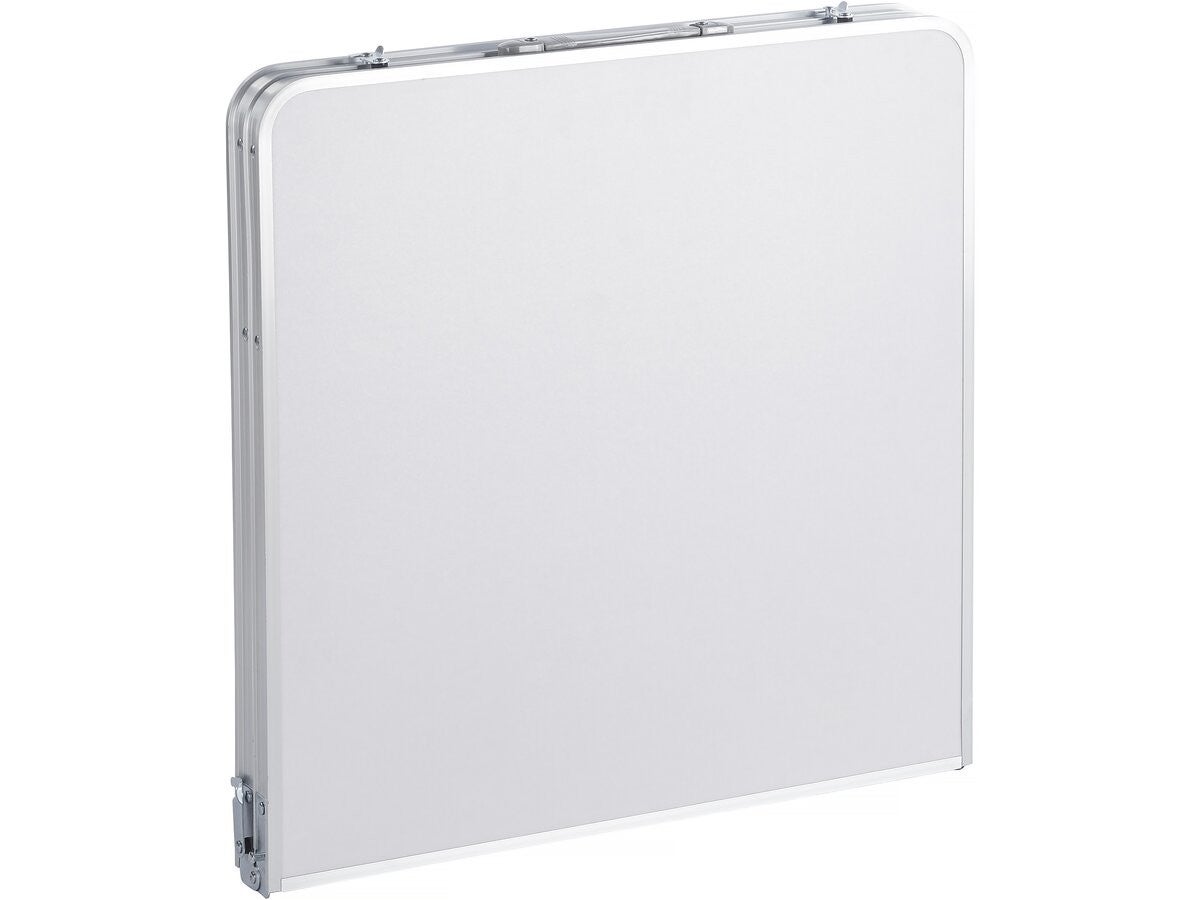 Ensembe table de camping et 4 tabourets pliants - 125 x 60 cm - Blanc - 6
