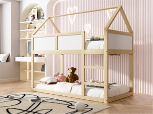 Letto a castello 90x200cm con scaletta struttura in legno