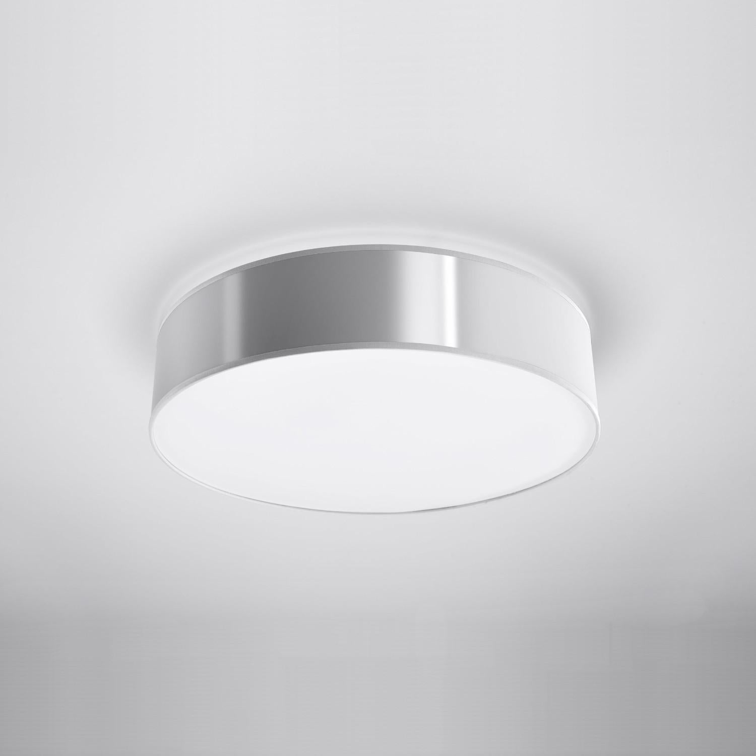 Plafon Arena okrągły szaro-biały 3xE27x20W wym: 12 x 45 cm IP20 tworzywo sztuczne Sollux Lighting