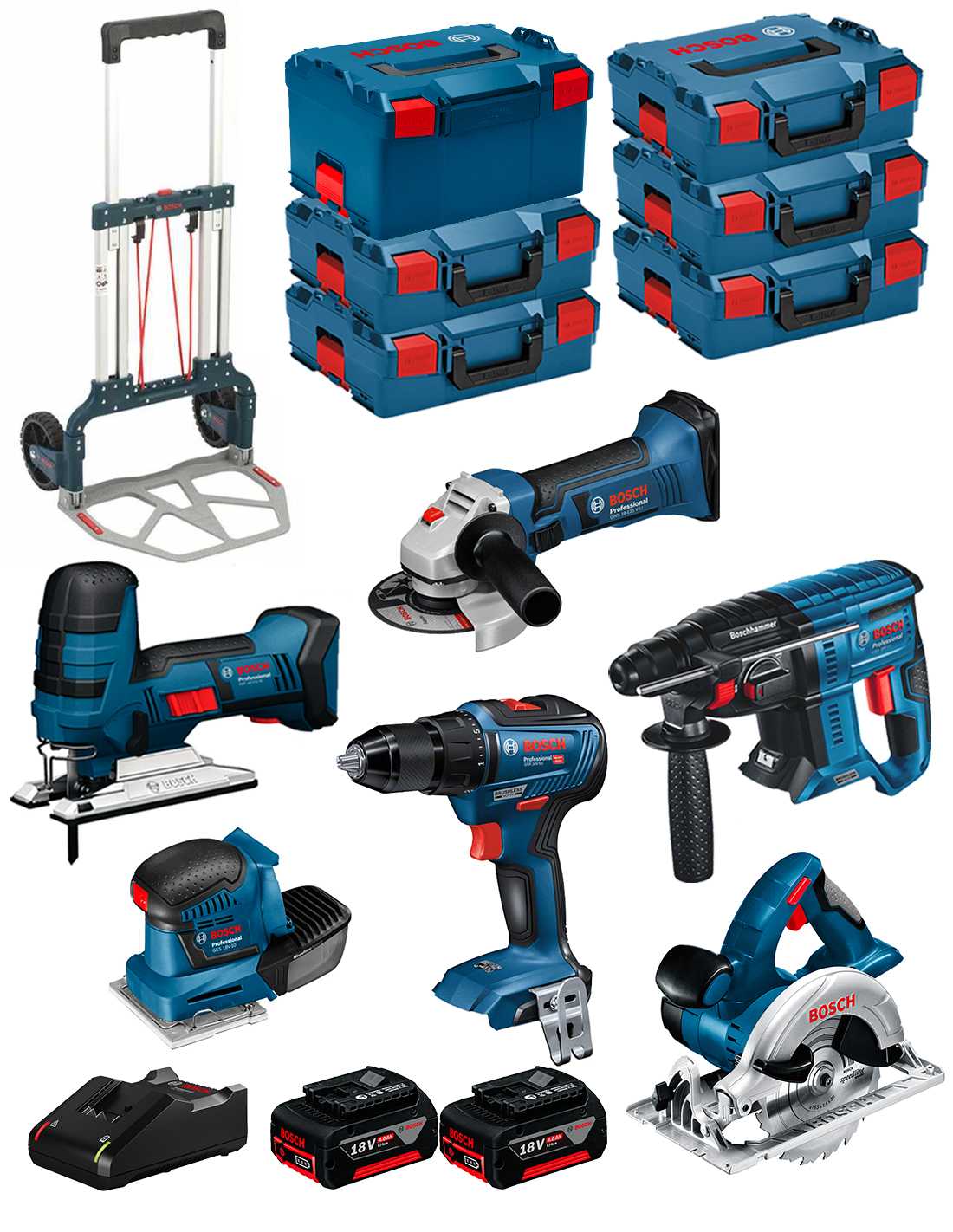 Bosch Psr 14 4 Li 2 Testbericht BOSCH Kit 18V BK601 (GST 18V-LIS+GKS 18V-LI+GSS 18V-10+GSR 18V-55+GBH
