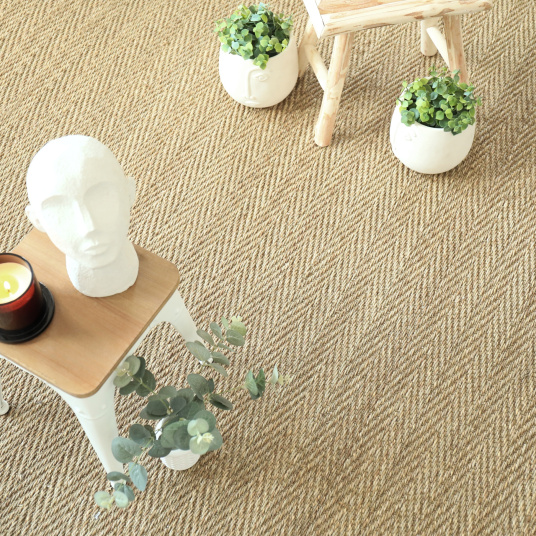 Jonc de mer - Bihar - Fin chevron - Rouleau de 4m x 3m - 2